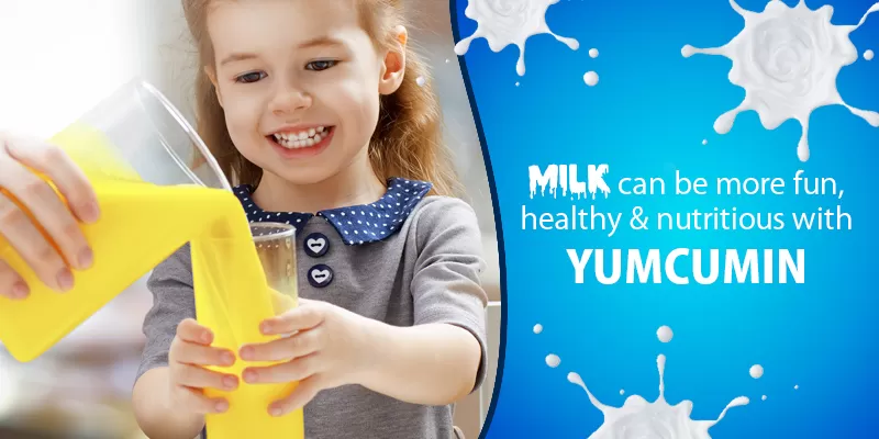 Milk can be more fun, healthy & nutritious with curcumin