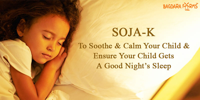 good sleep to your child with soja-k