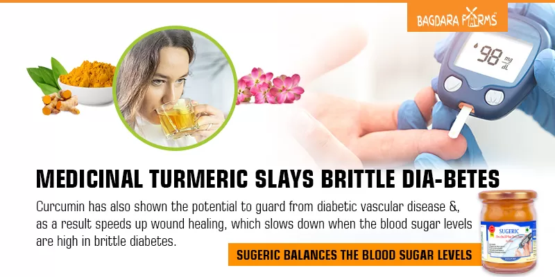 Yes Brittle diabetes can be cured with especial curcumin