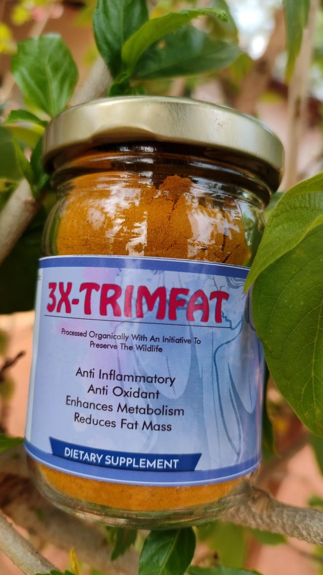 Bagdara Farms' Trimfat-3x, a pure root turmeric-based weight loss supplement with anti-inflammatory properties