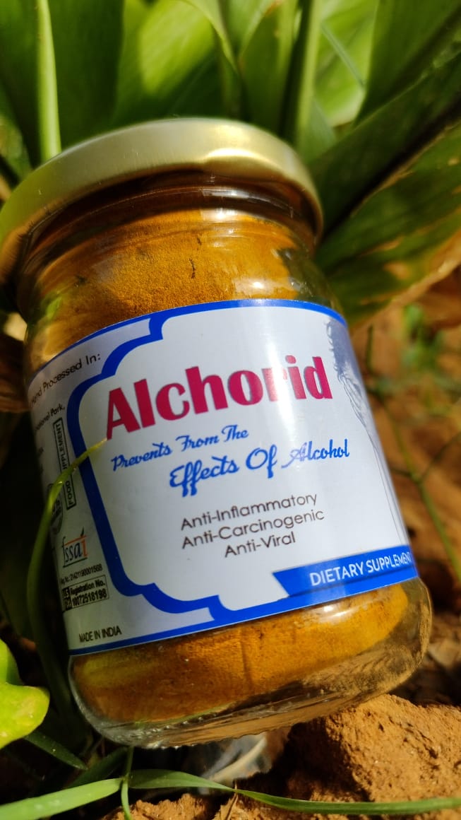 Alchorid from Bagdara Farms, the potent solution for alcohol-induced cancer treatment.
